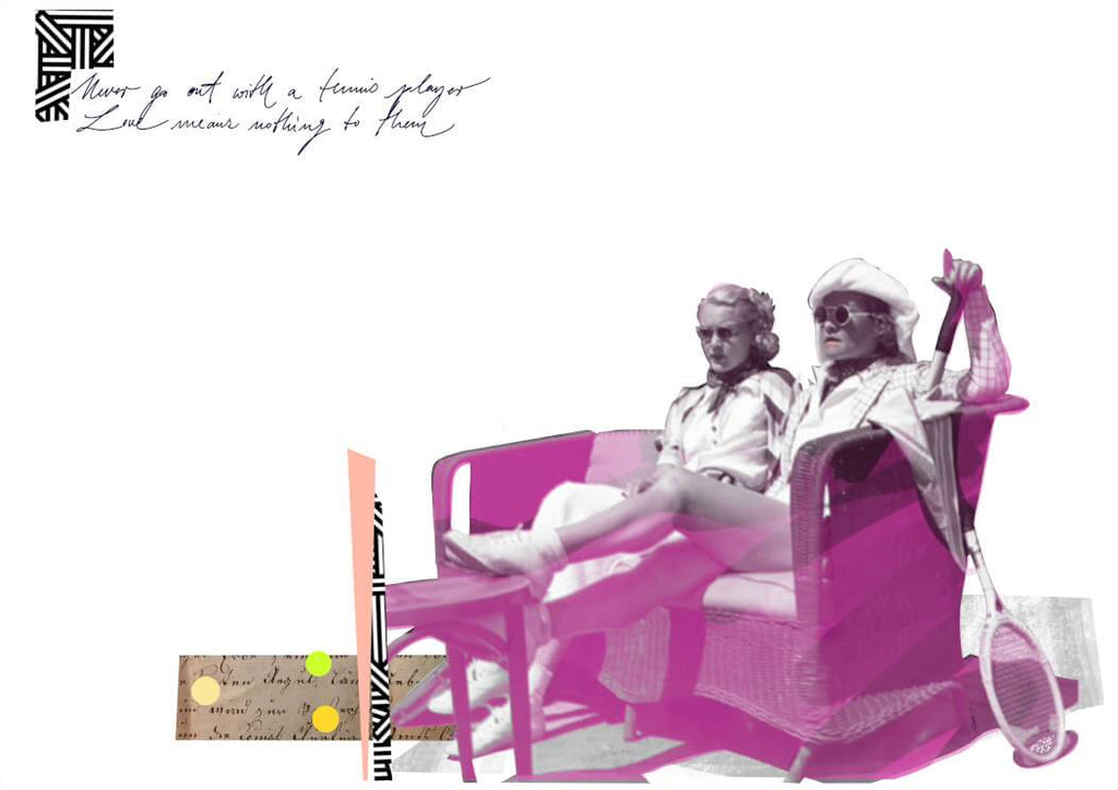 Love Tennis A3 Print