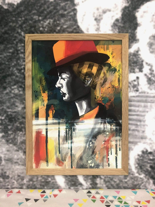 A Gay Little Hat A3 Giclée Print