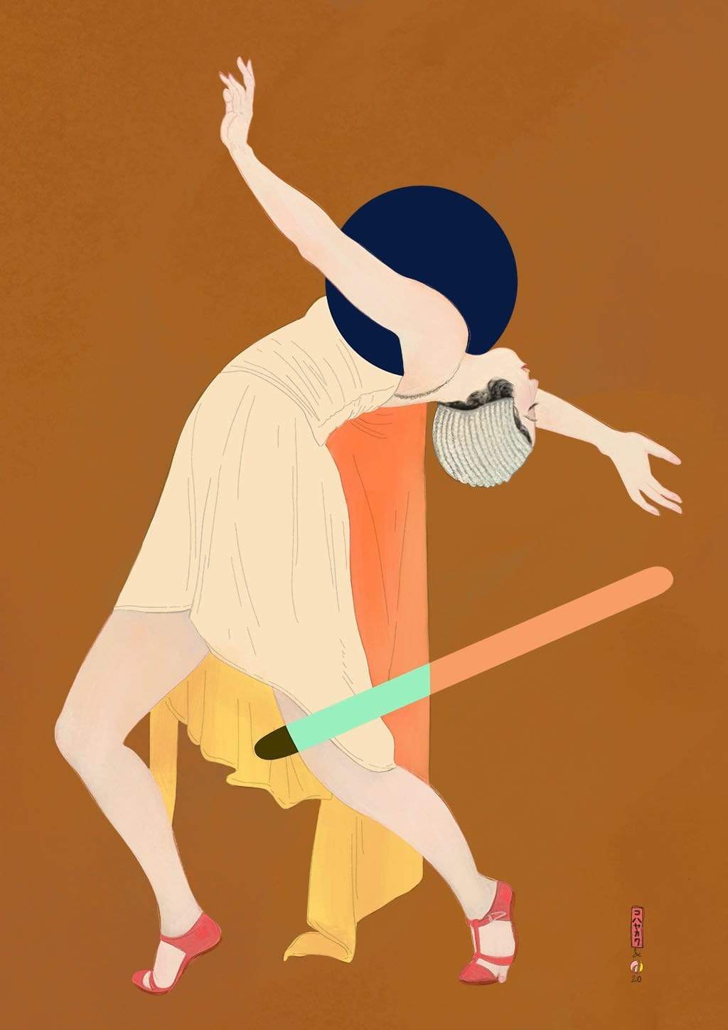 Dancer (Kobayakawa Kiyoshi X diedododa) Giclée Art Print