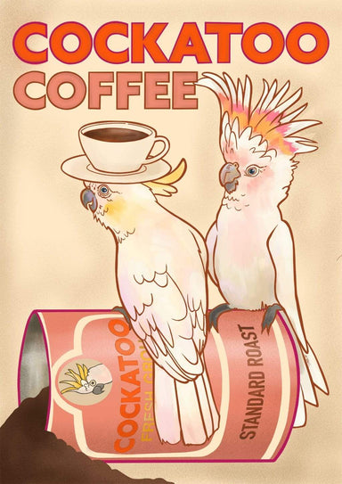 Cockatoo Coffee Giclée Art Print
