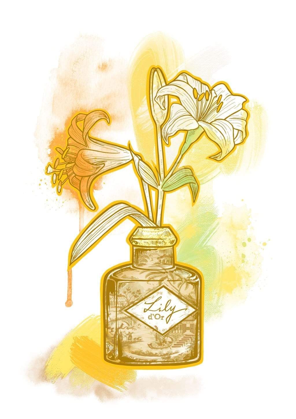 Lily D’Or Golden Yellow Matte Art Print