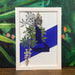 This image contains Green,Majorelle blue,Painting,Picture frame,Botany,Leaf