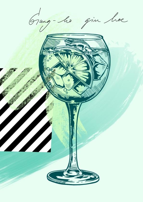 Gin Tonic Greeting Card
