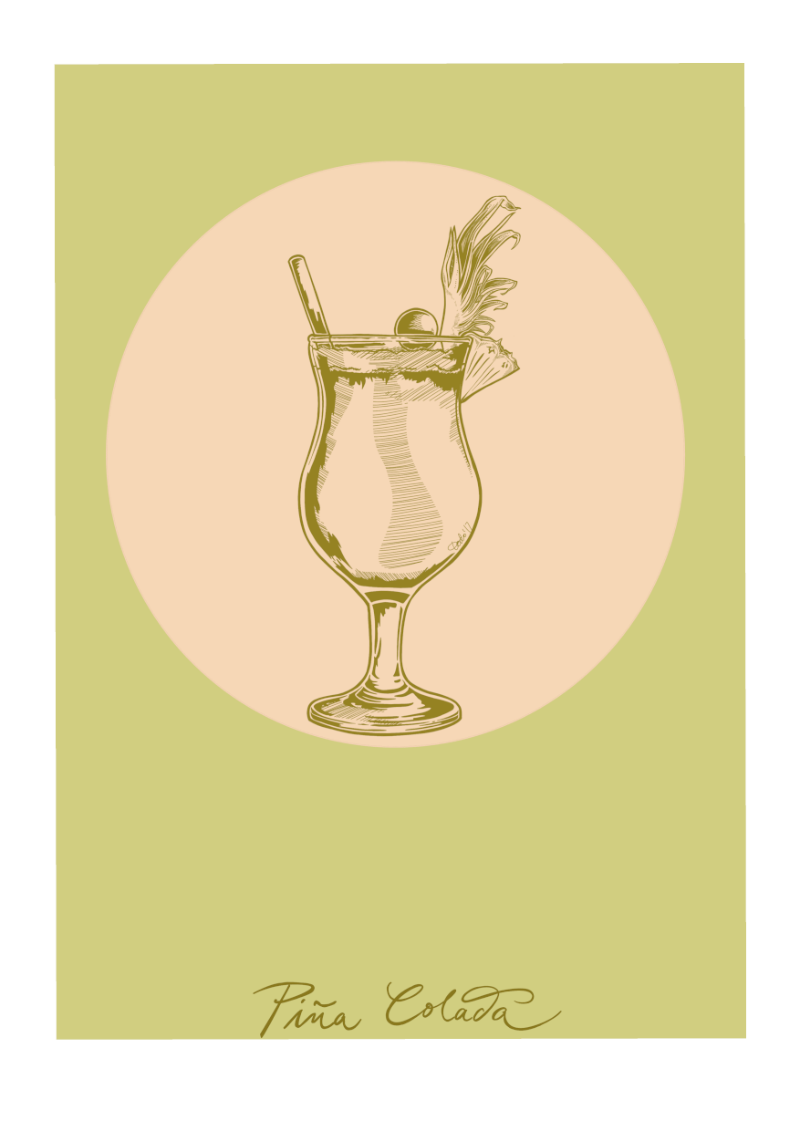 Piña Colada Giclée Art Print
