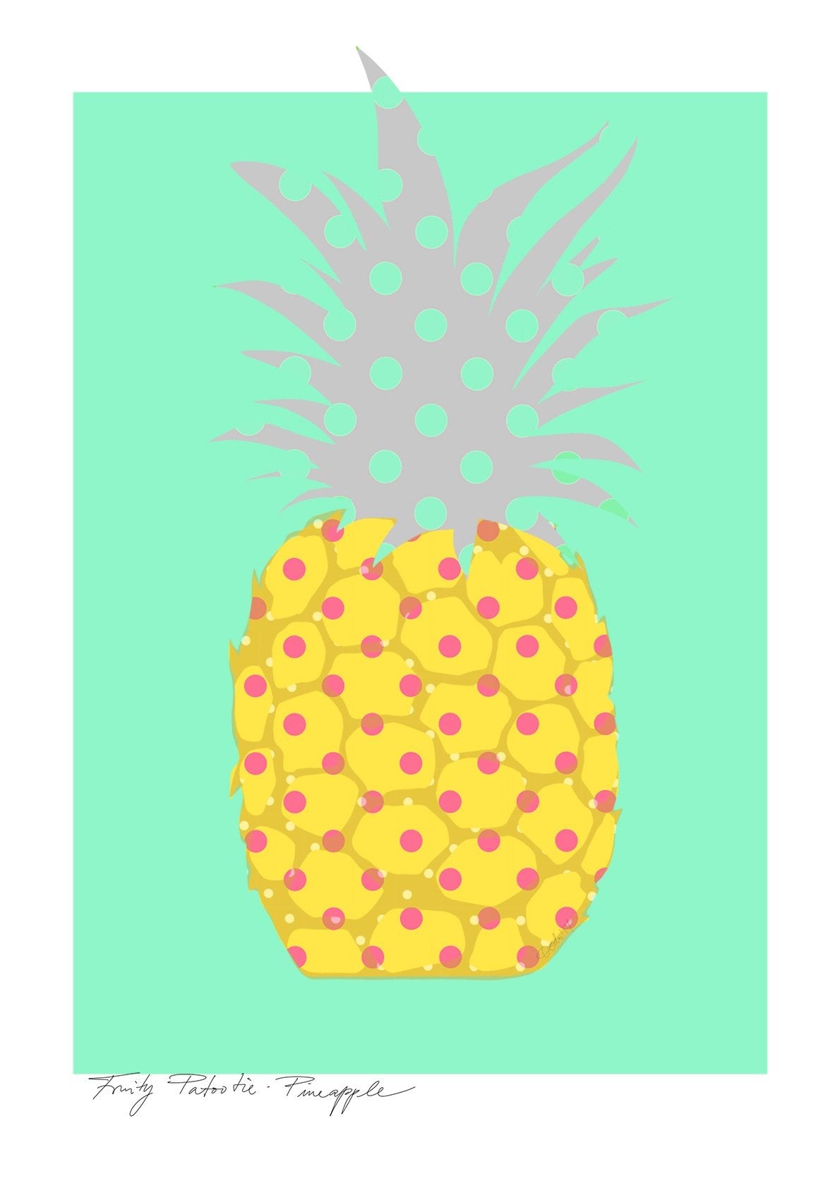 Pineapple A4 Print