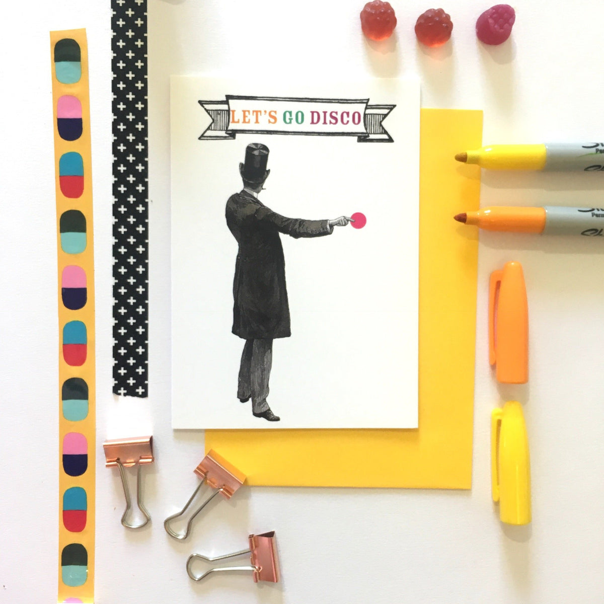 Lets Go Disco Greeting Card