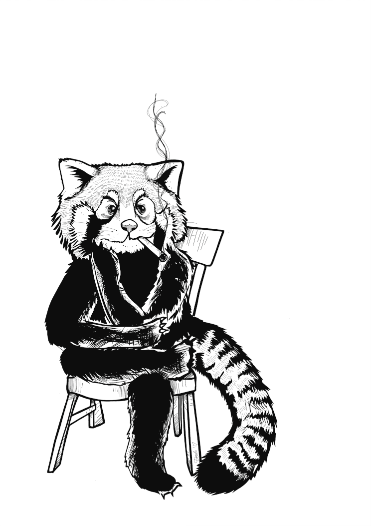 Critical Panda A4 Print
