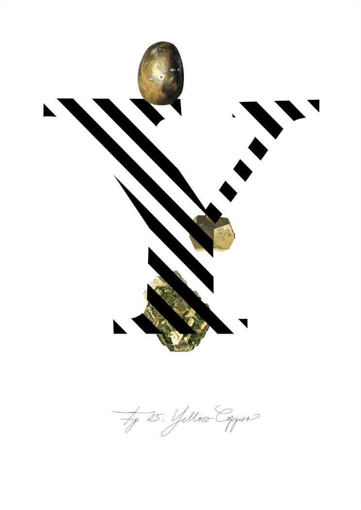 Gemstone Alphabet Y A4 Print