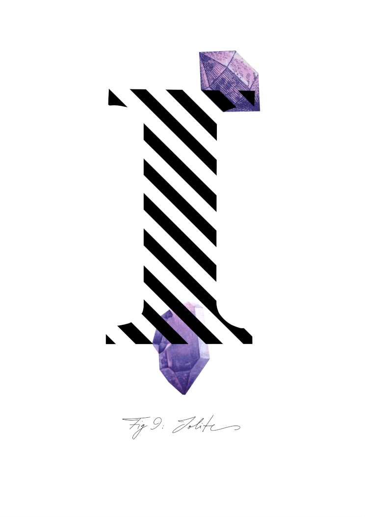 Gemstone Alphabet I A4 Print