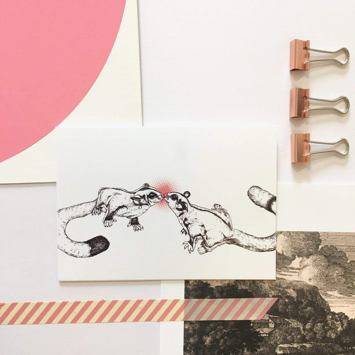 Sugarglider Nosekiss Greeting Card