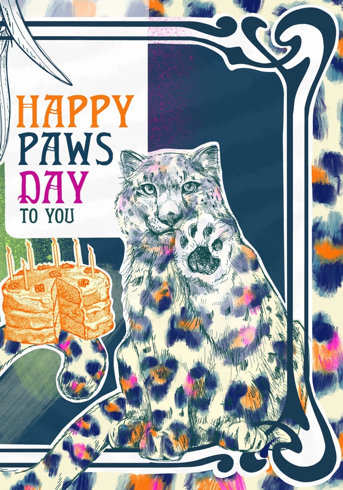 Happy Paws Day Greeting Card