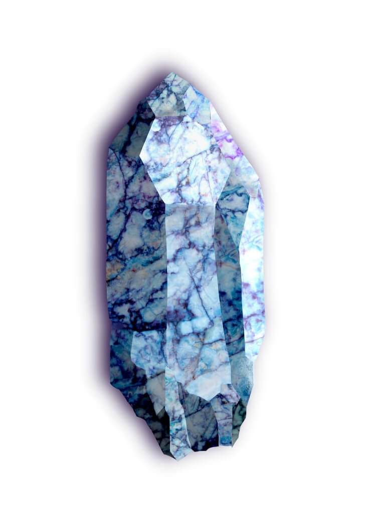 Amethyst Marble A2 Print
