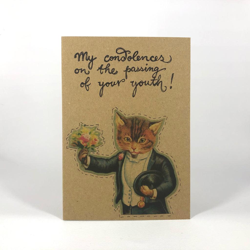 Condolences Kitty Greeting Card