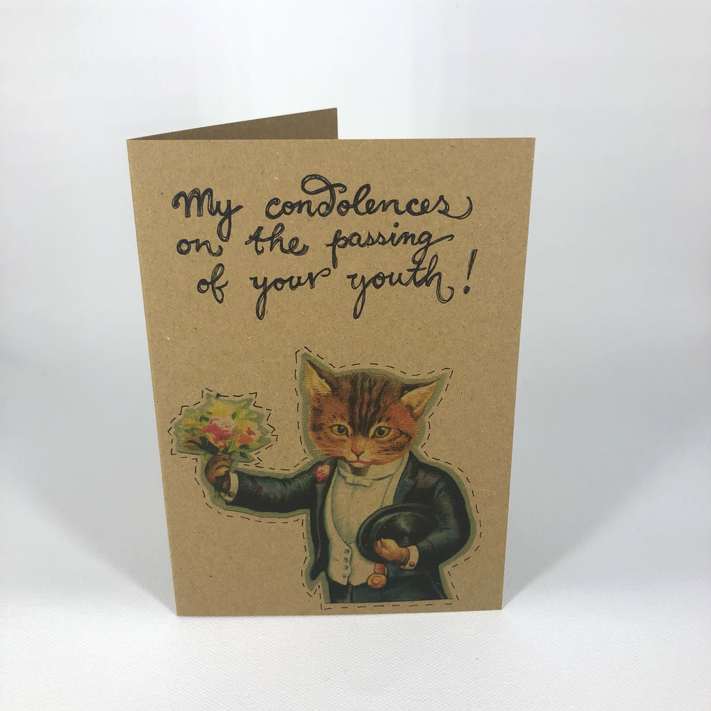 Condolences Kitty Greeting Card