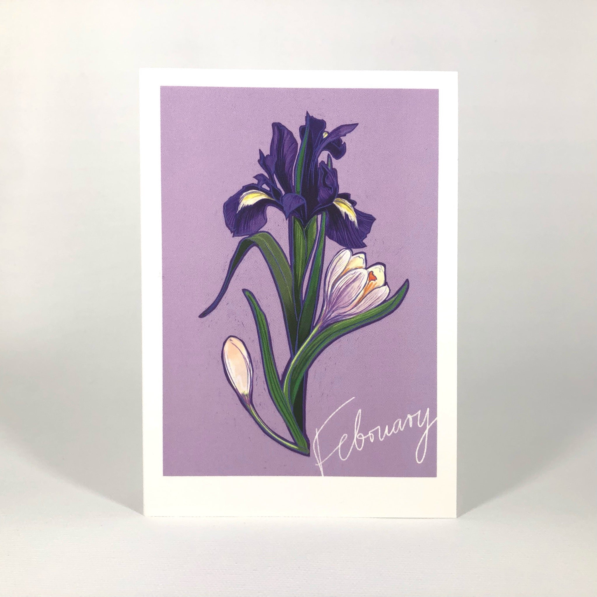 February Birthday Bloom Greeting Card