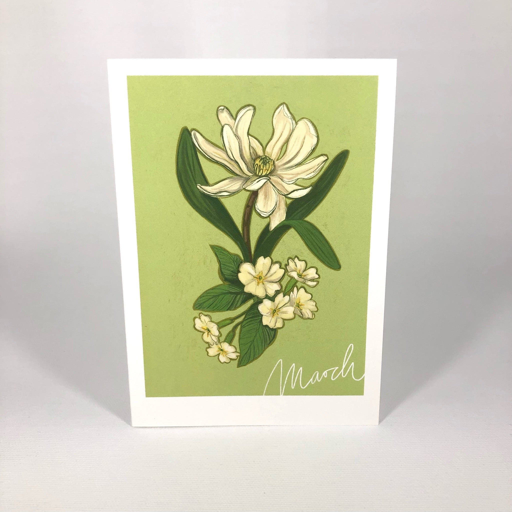 March Birthday Bloom Greeting Card