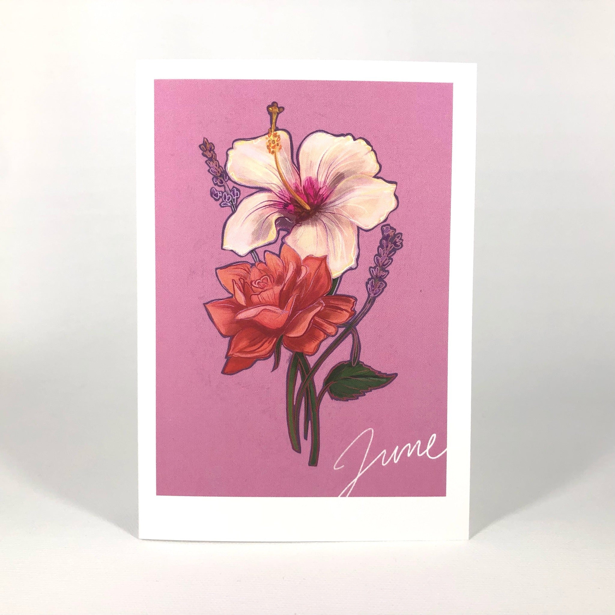 June Birthday Bloom Greeting Card