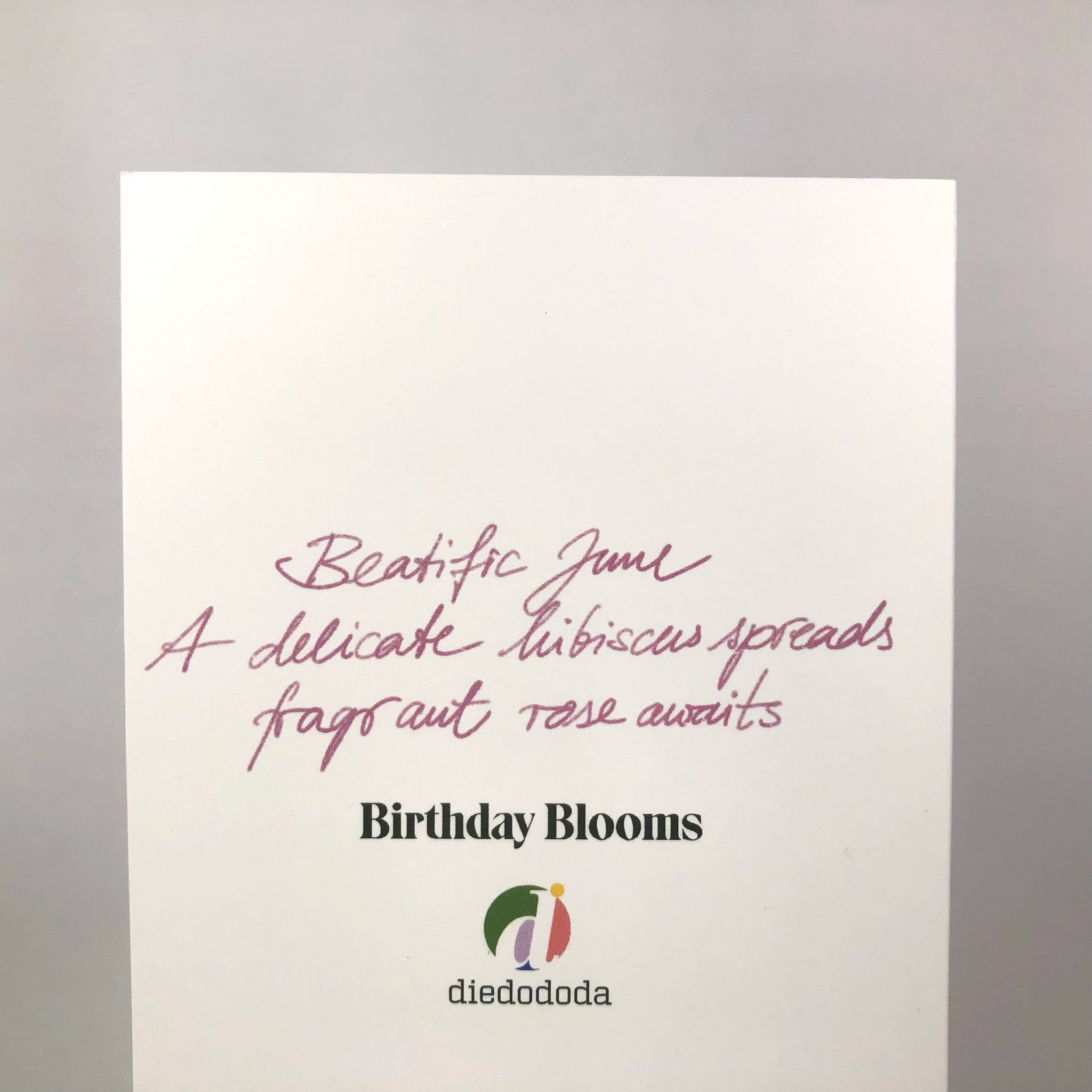June Birthday Bloom Greeting Card