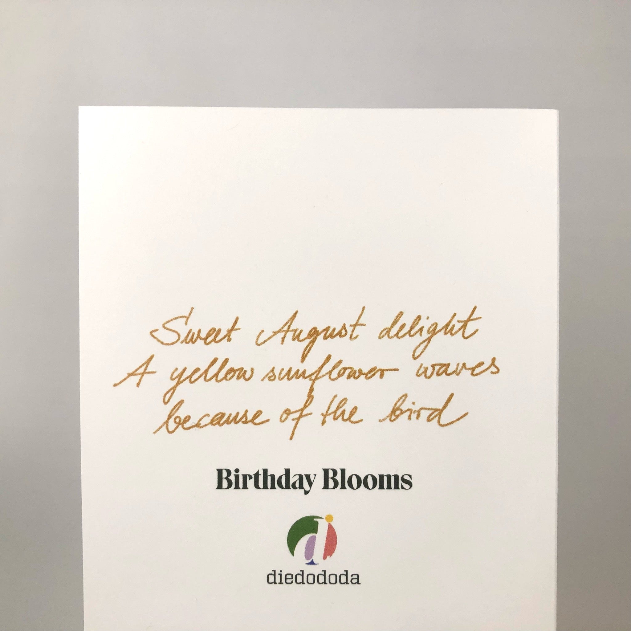 August Birthday Bloom Greeting Card