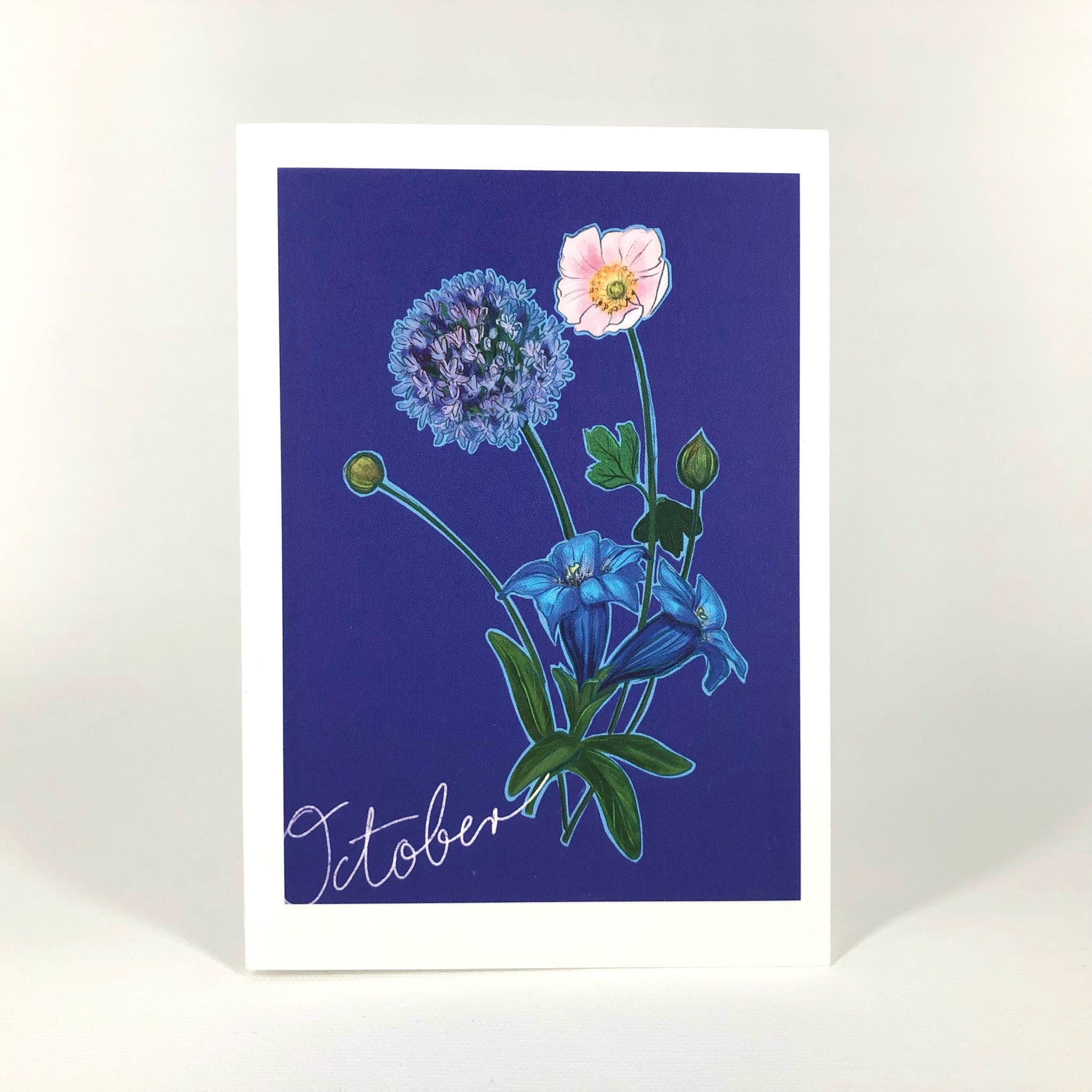 October Birthday Bloom Greeting Card