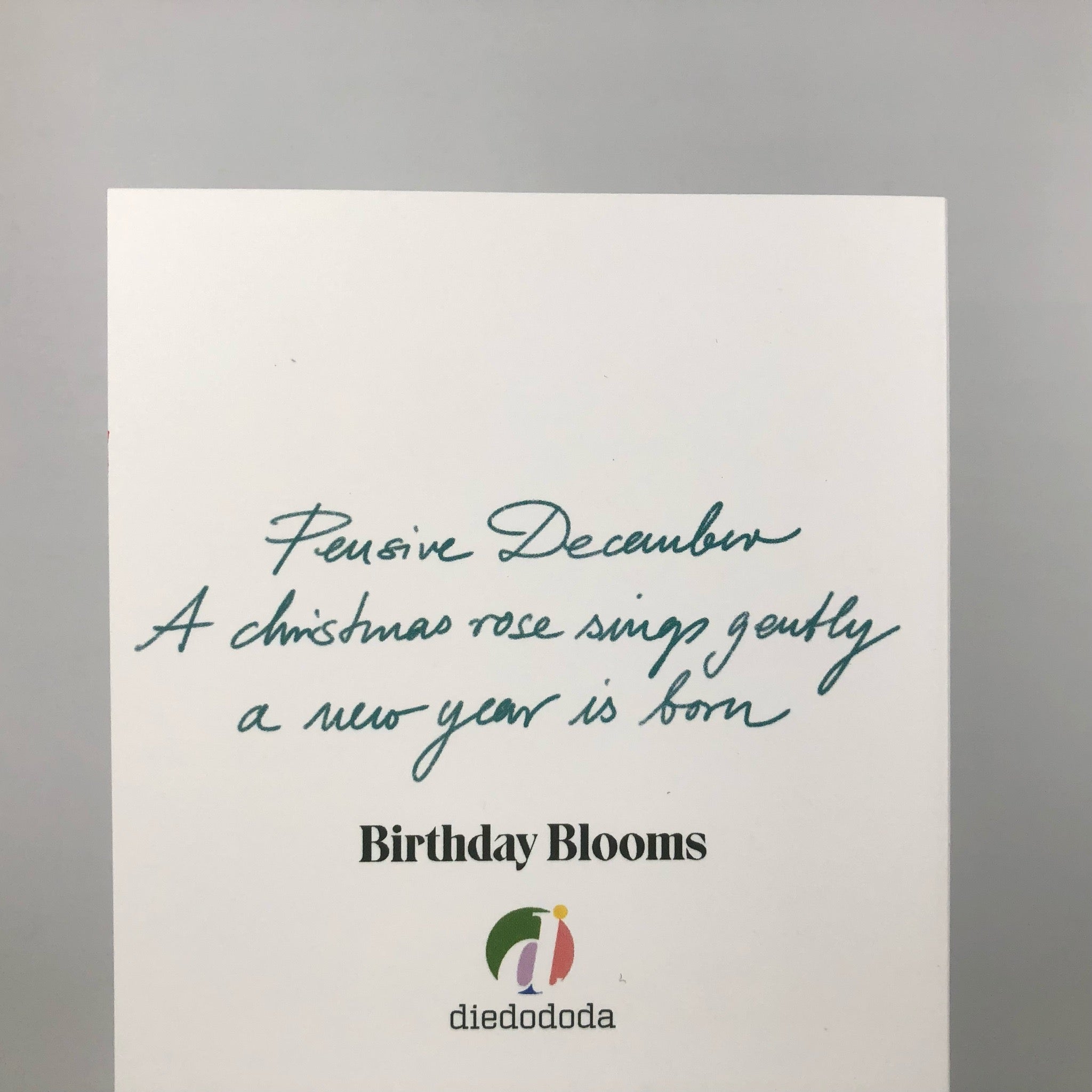 December Birthday Bloom Greeting Card