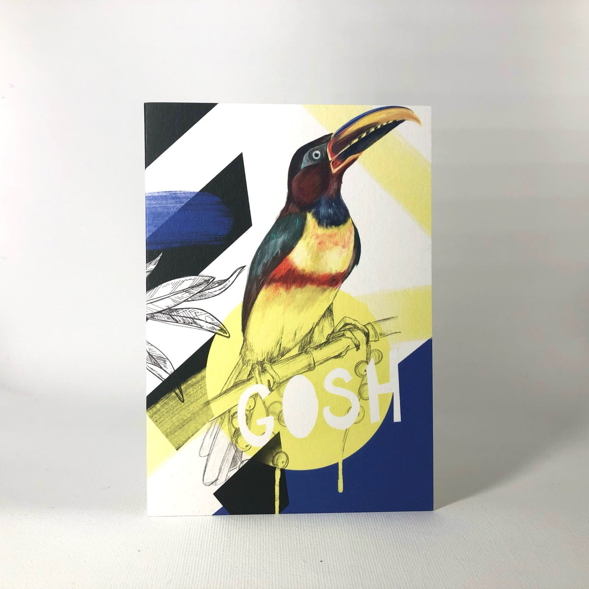 Chestnut-eared araçari - Gosh Greeting Card