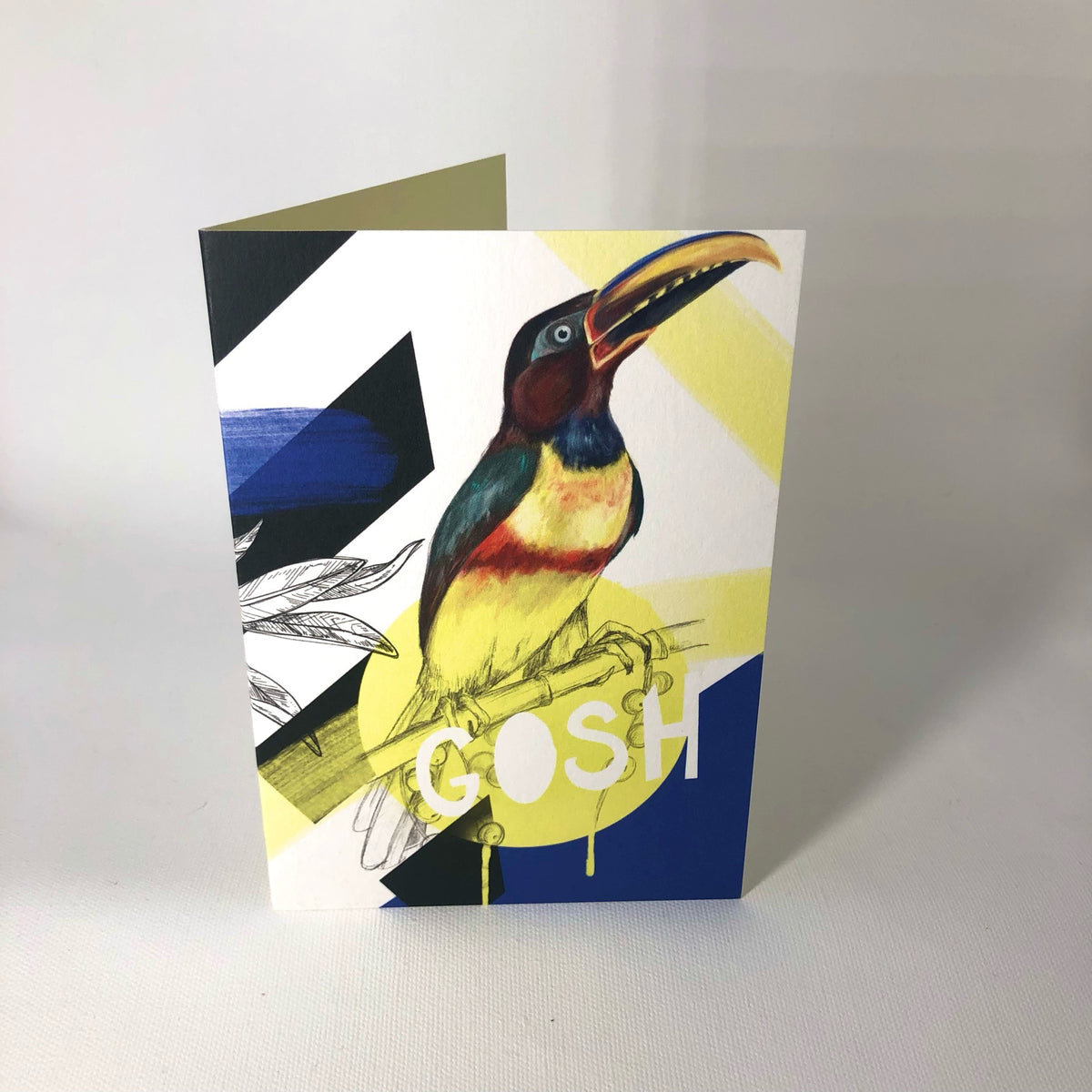 Chestnut-eared araçari - Gosh Greeting Card