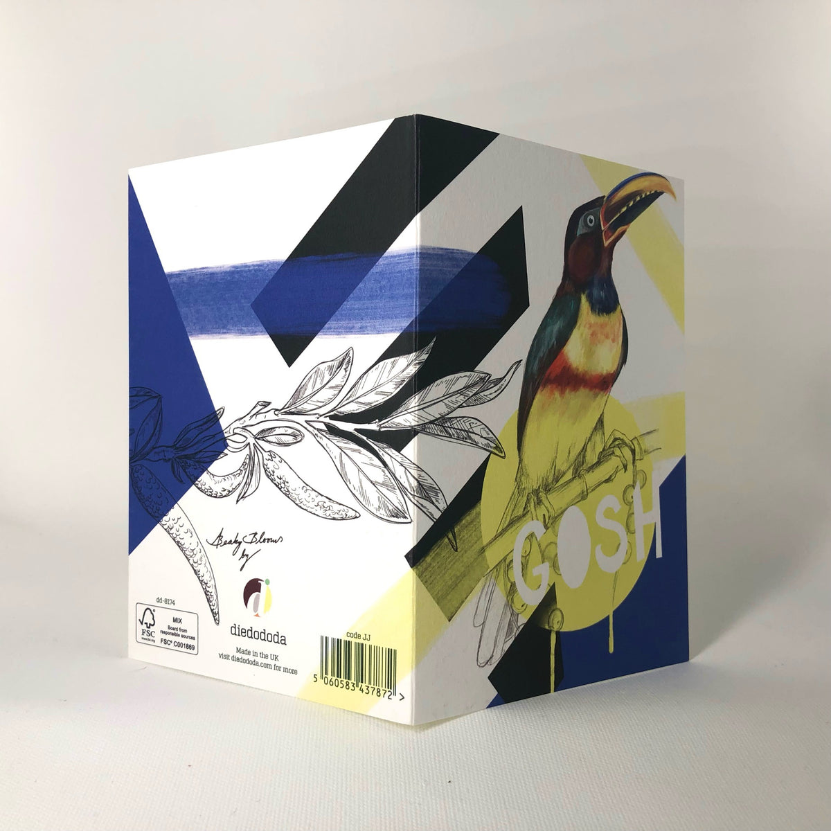 Chestnut-eared araçari - Gosh Greeting Card