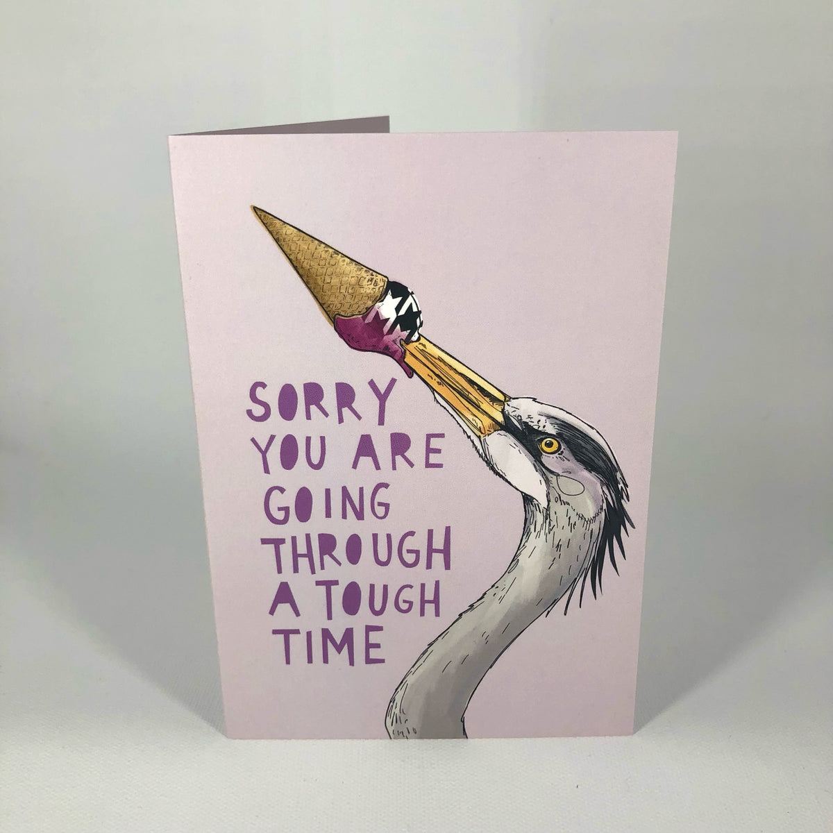 Ice Ice Beaky - Tough Time Greeting Card