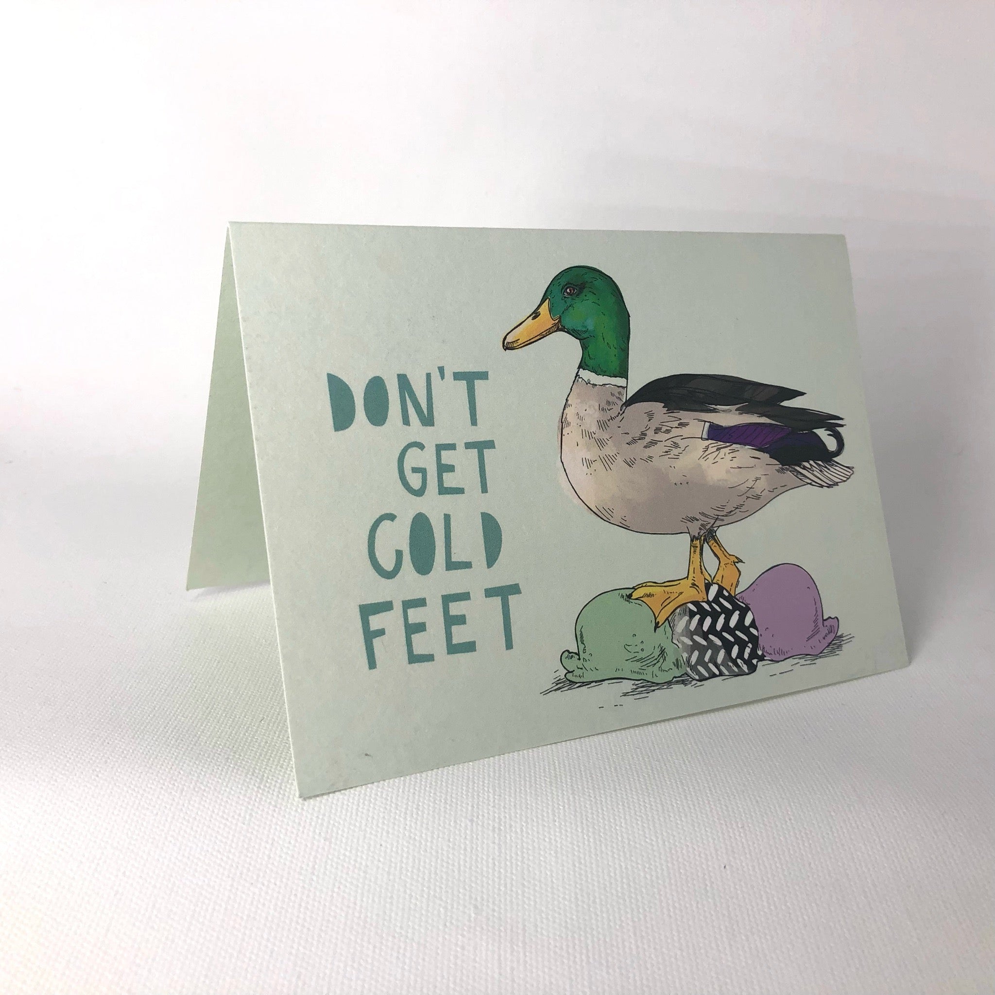 Ice Ice Beaky - Cold Feet Greeting Card