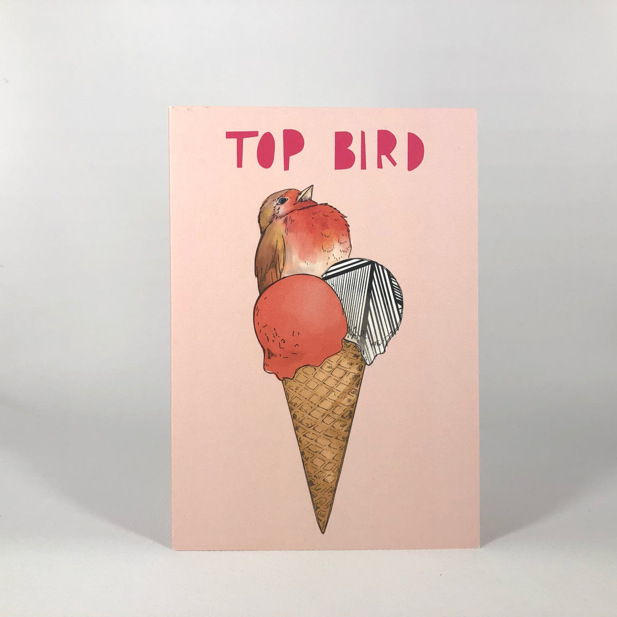 Ice Ice Beaky Top Bird Greeting Card