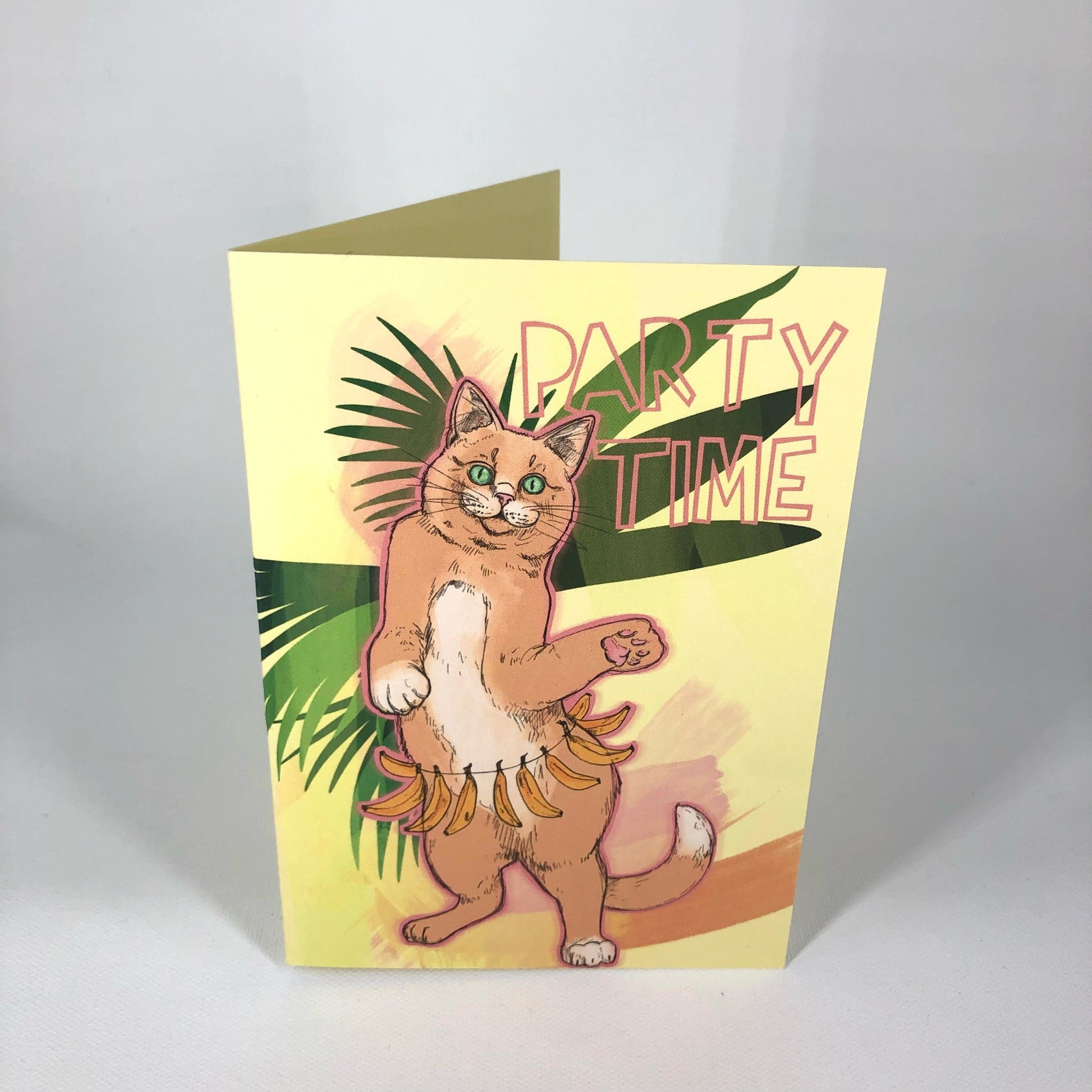 Cats On Legs - Party Time Greeting Card