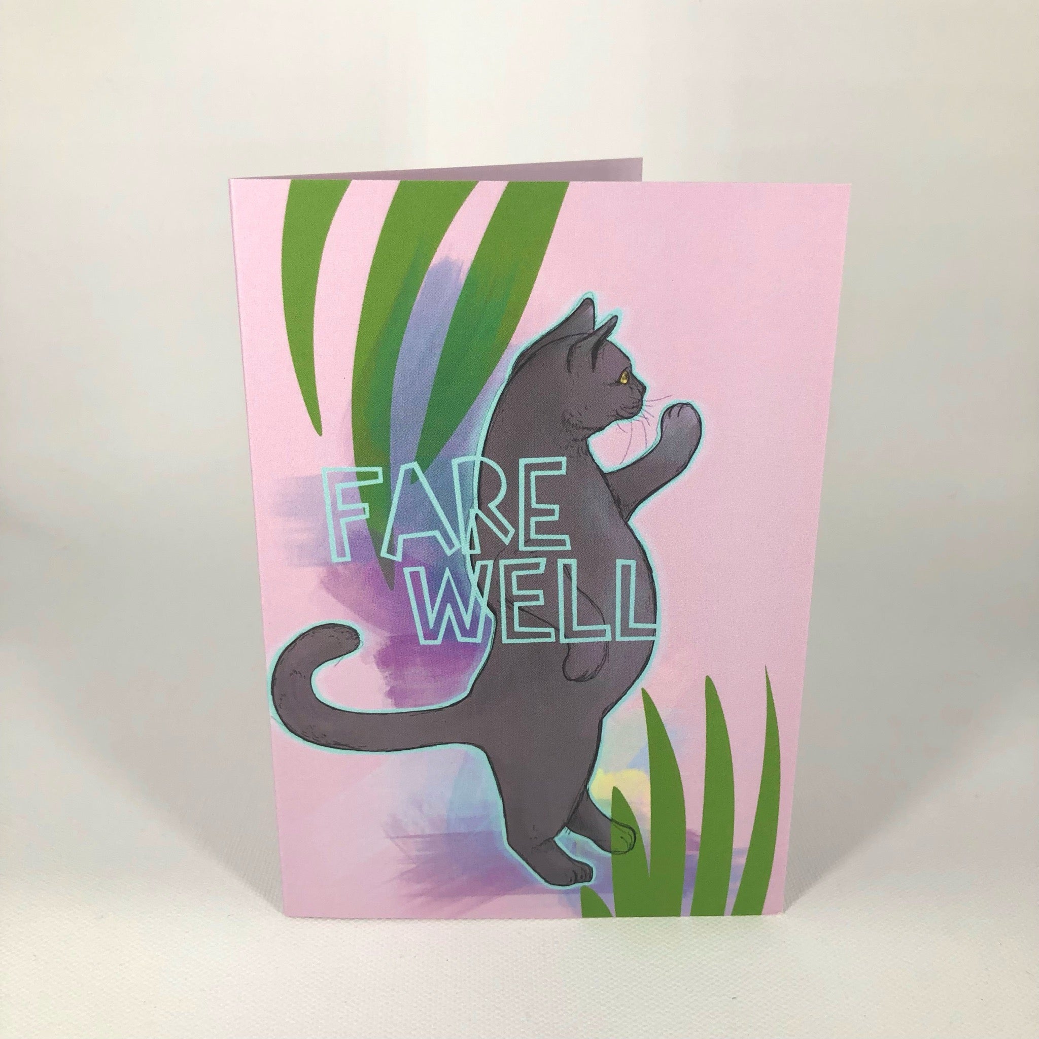 Cats On Legs - Farewell Greeting Card