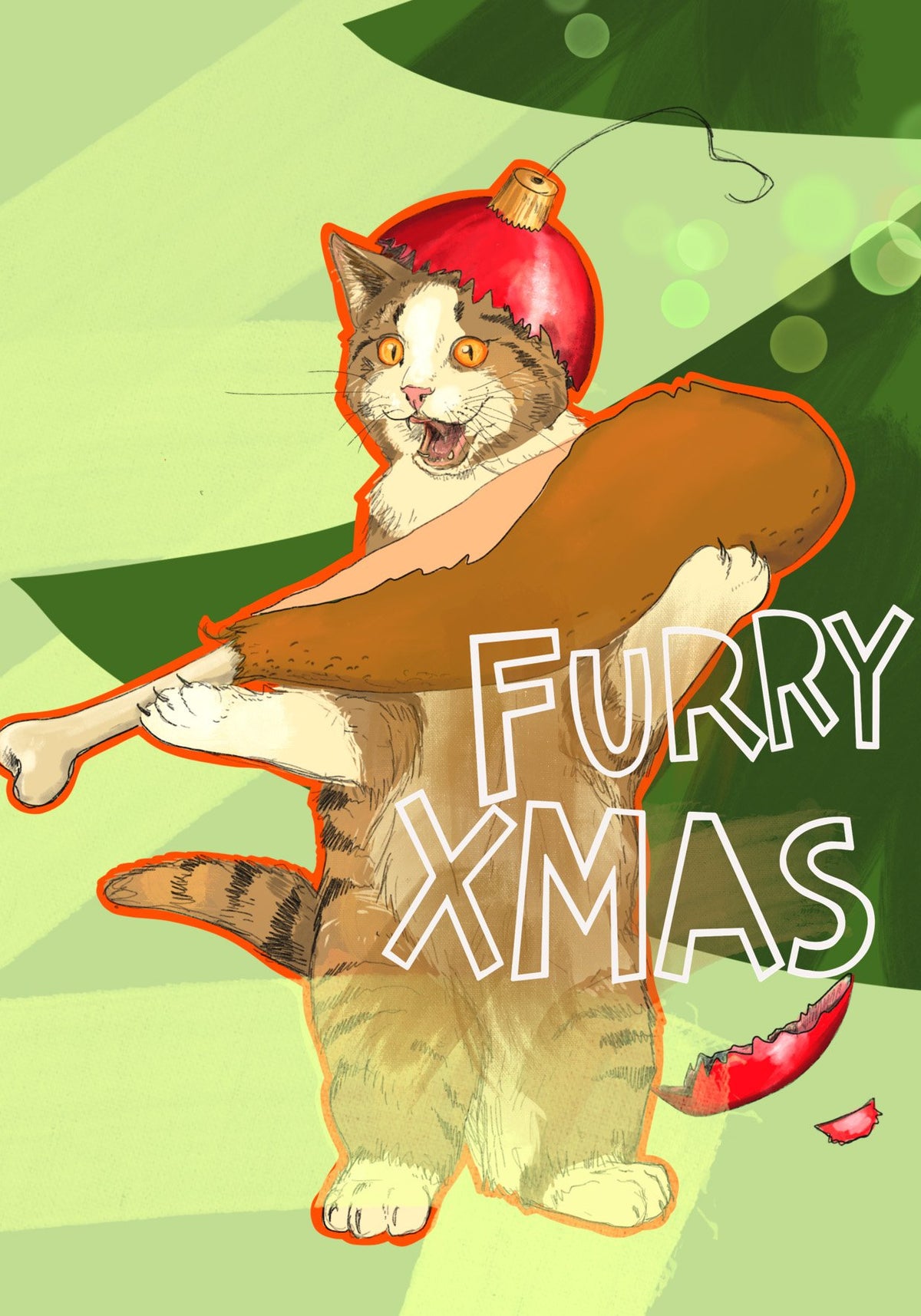 Cats On Legs - Furry Xmas - (Trade Pack 6)