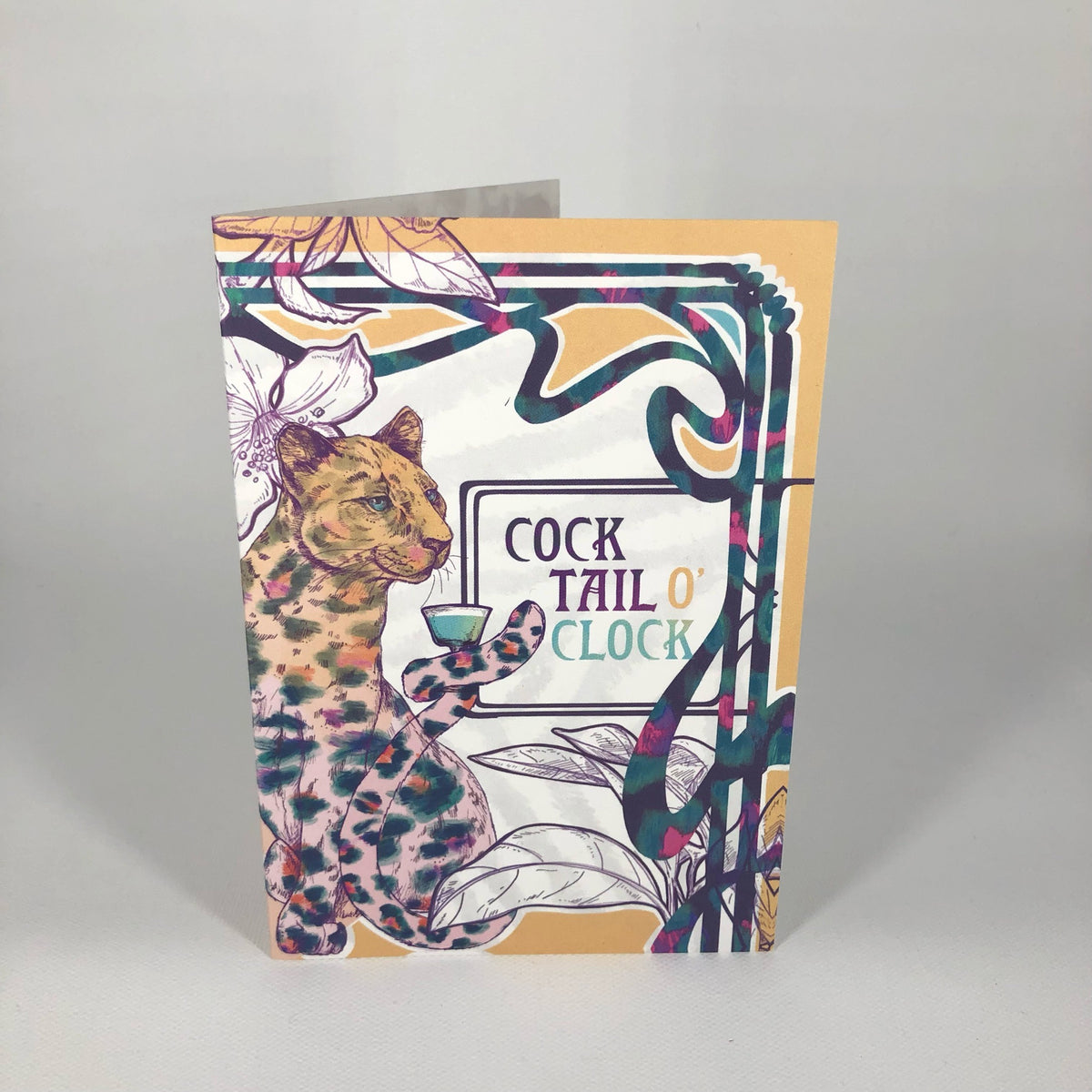 Cocktail Oclock Greeting Card