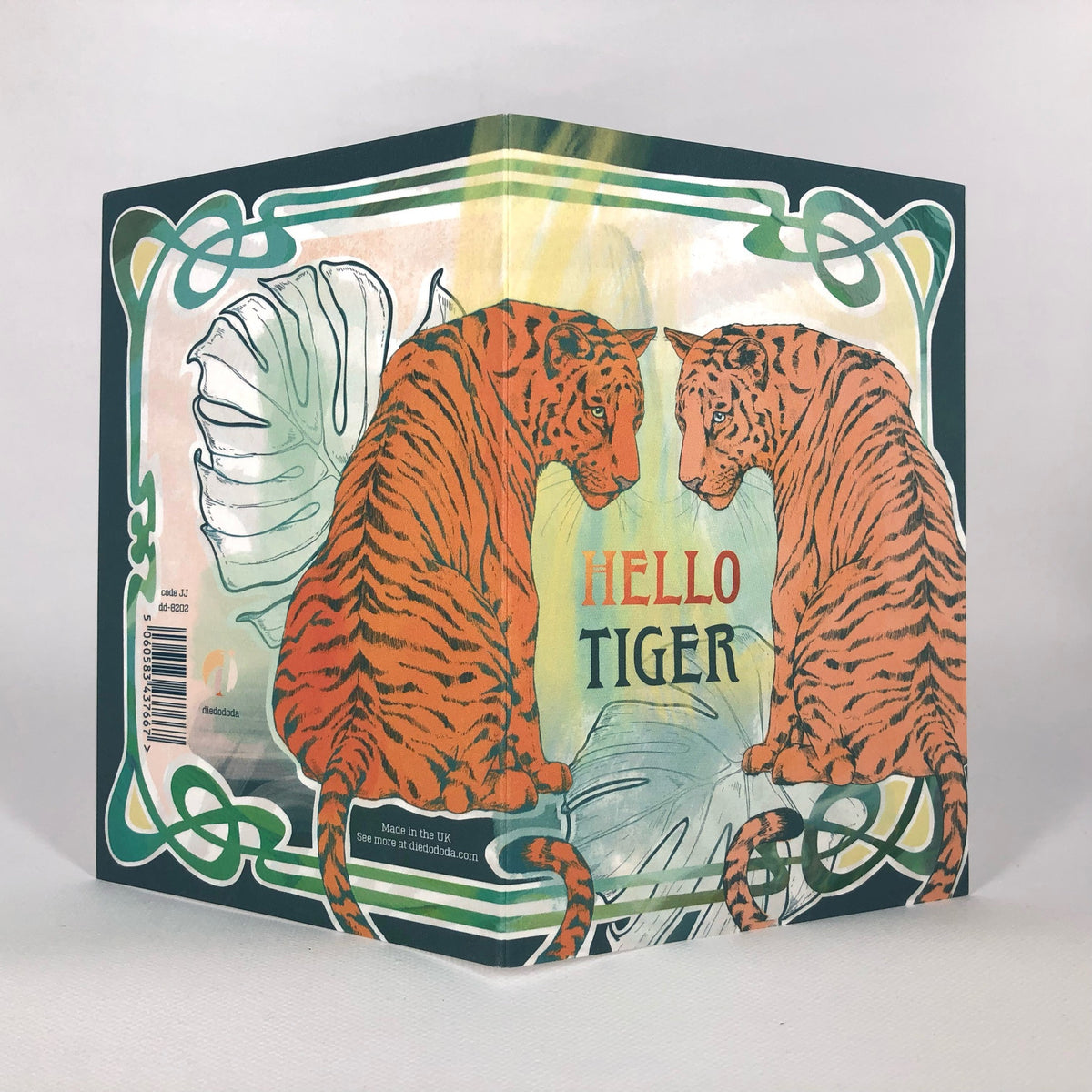 Hello Tiger Greeting Card
