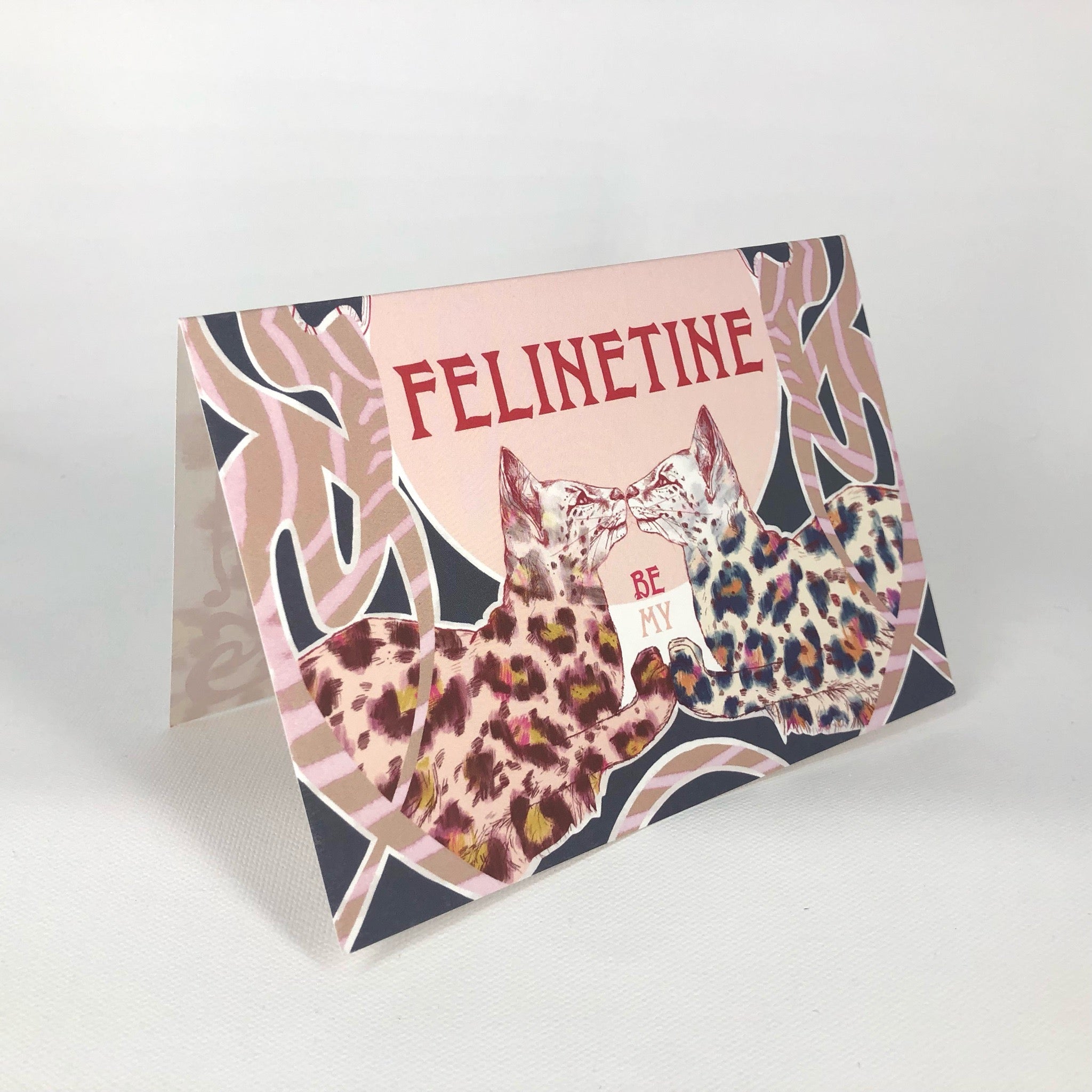 Be My Felinetine Greeting Card