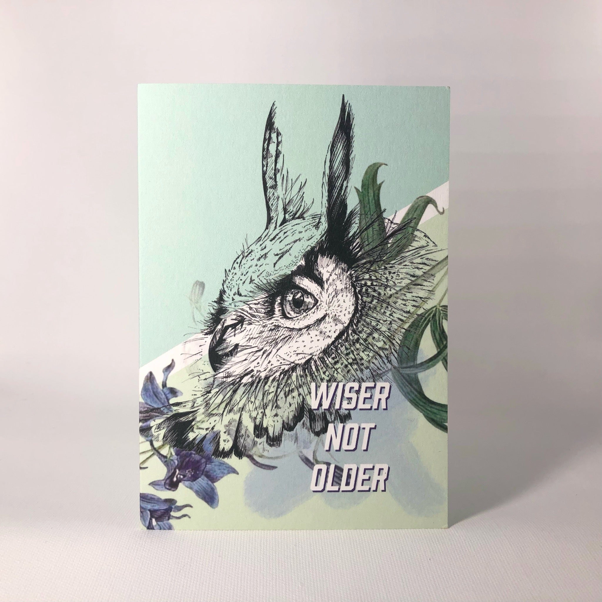 Wiser Eagle Owl Greeting Card