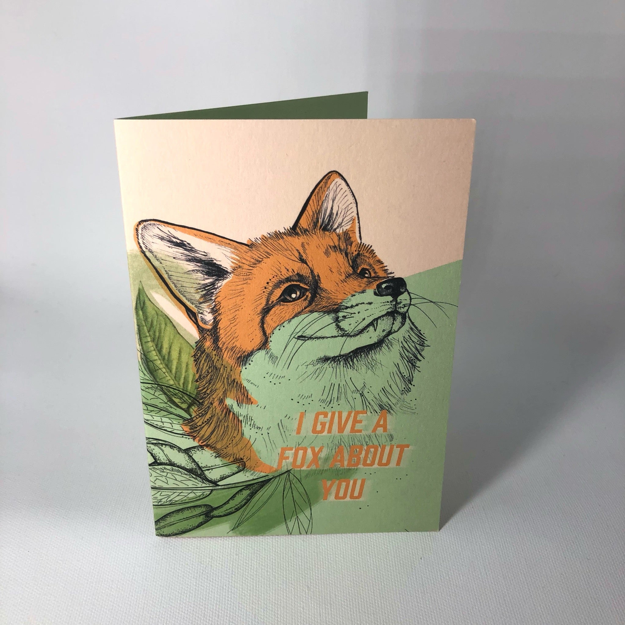 Fox About Greeting Card