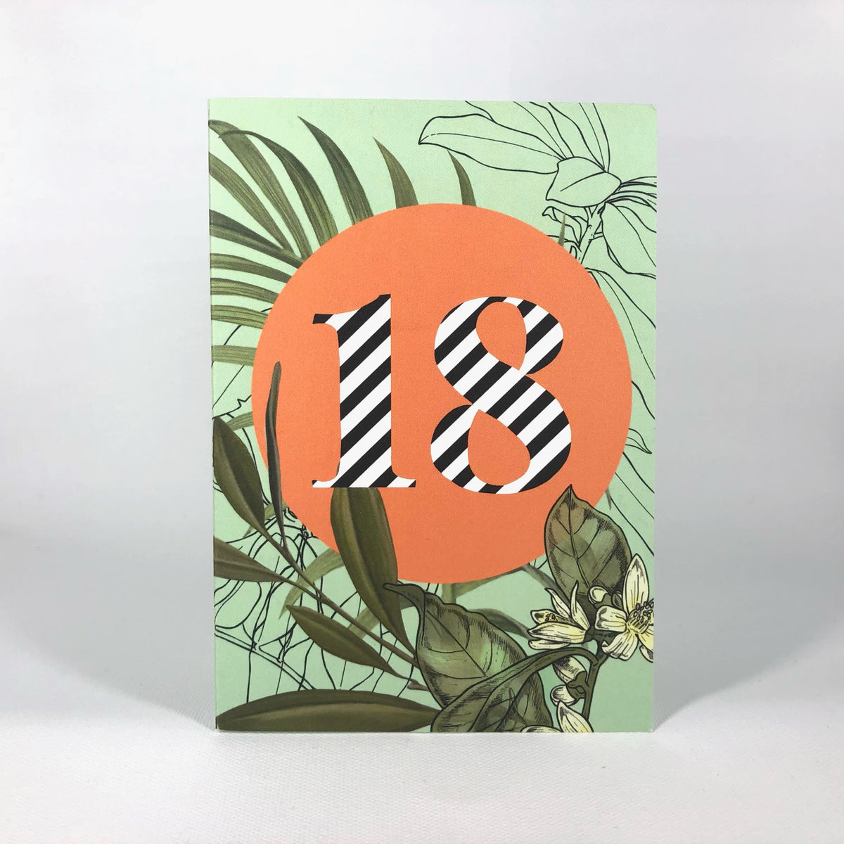 Occasional Stripes 18th Birthday Greeting Card