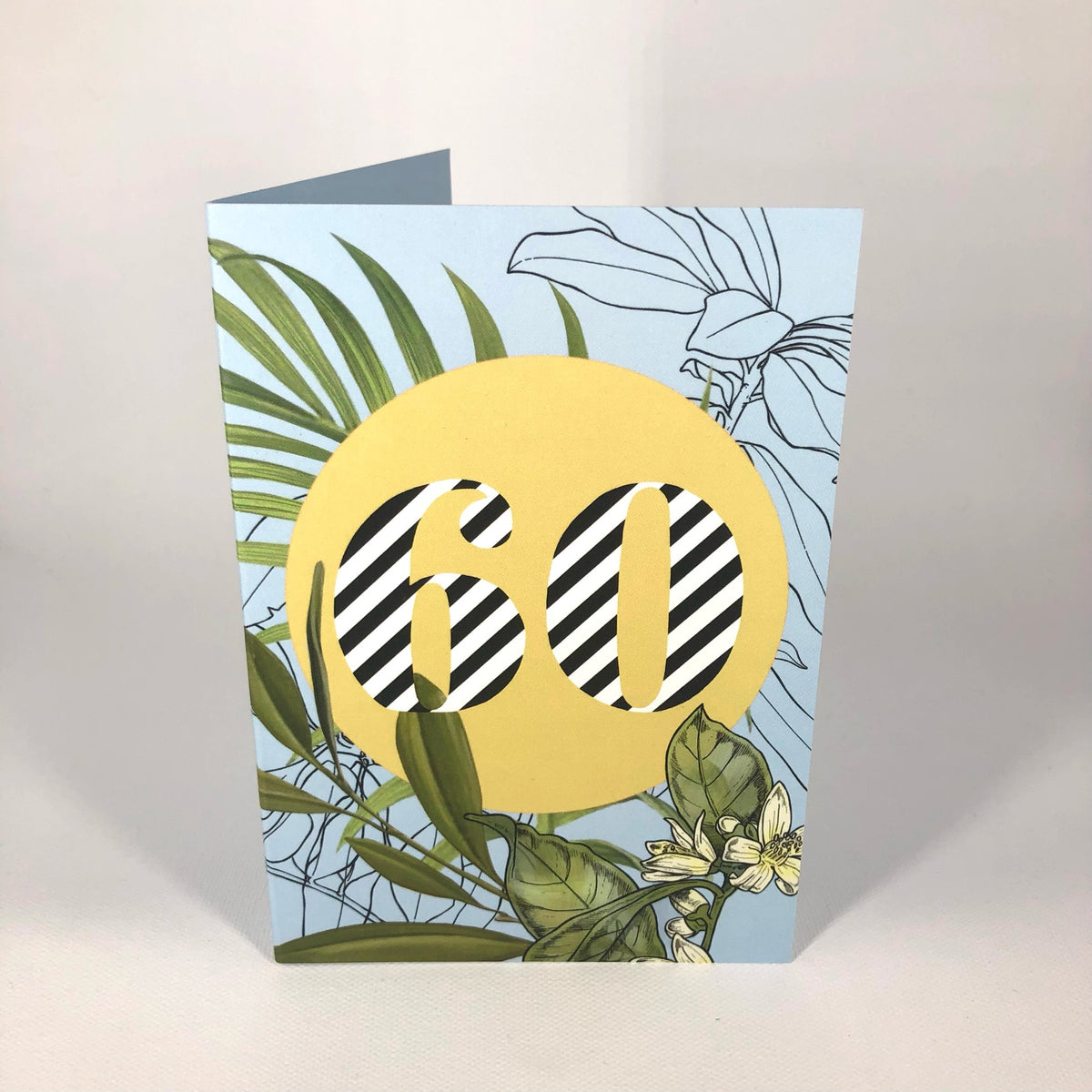 Occasional Stripes 60th Birthday Greeting Card