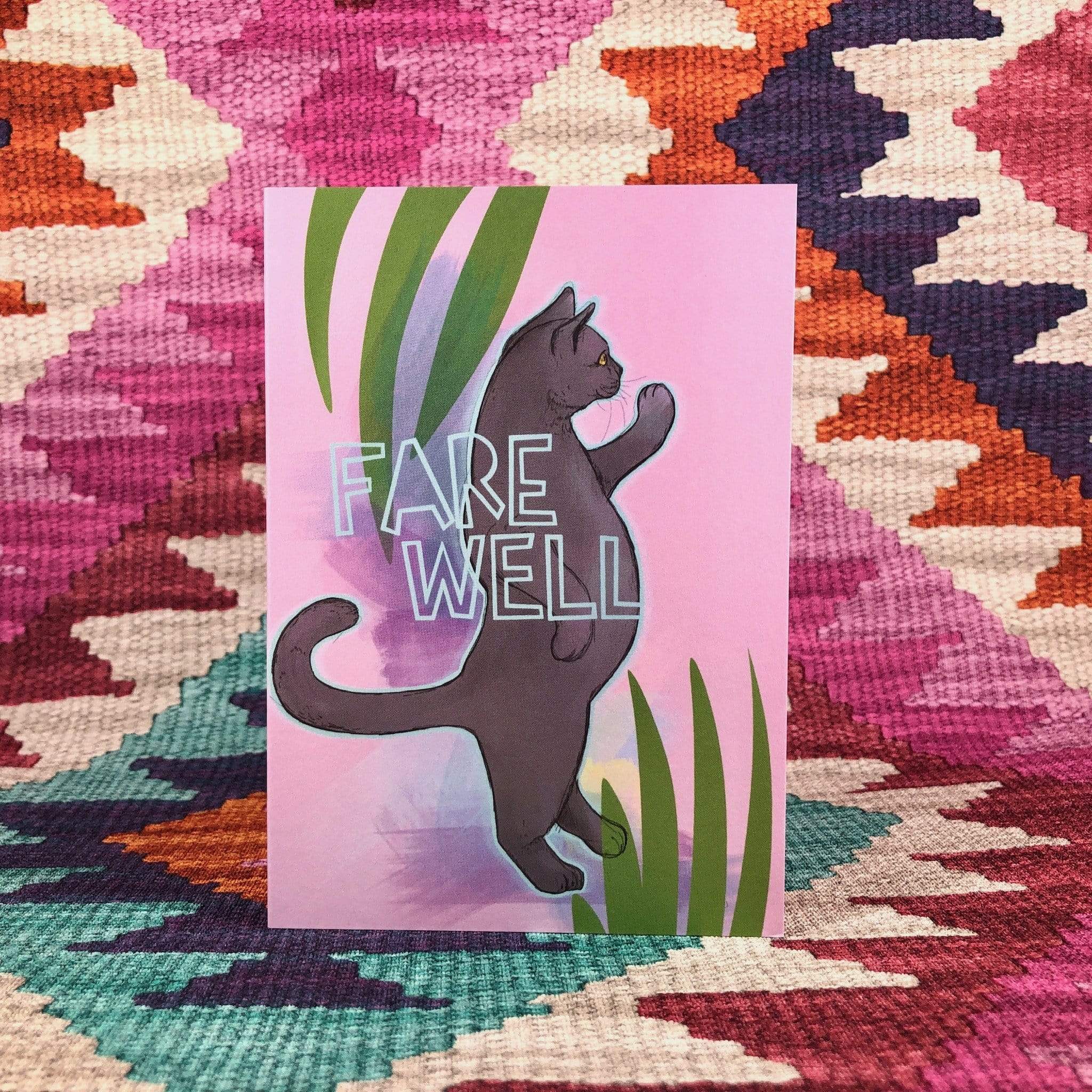 Cats On Legs - Farewell Greeting Card