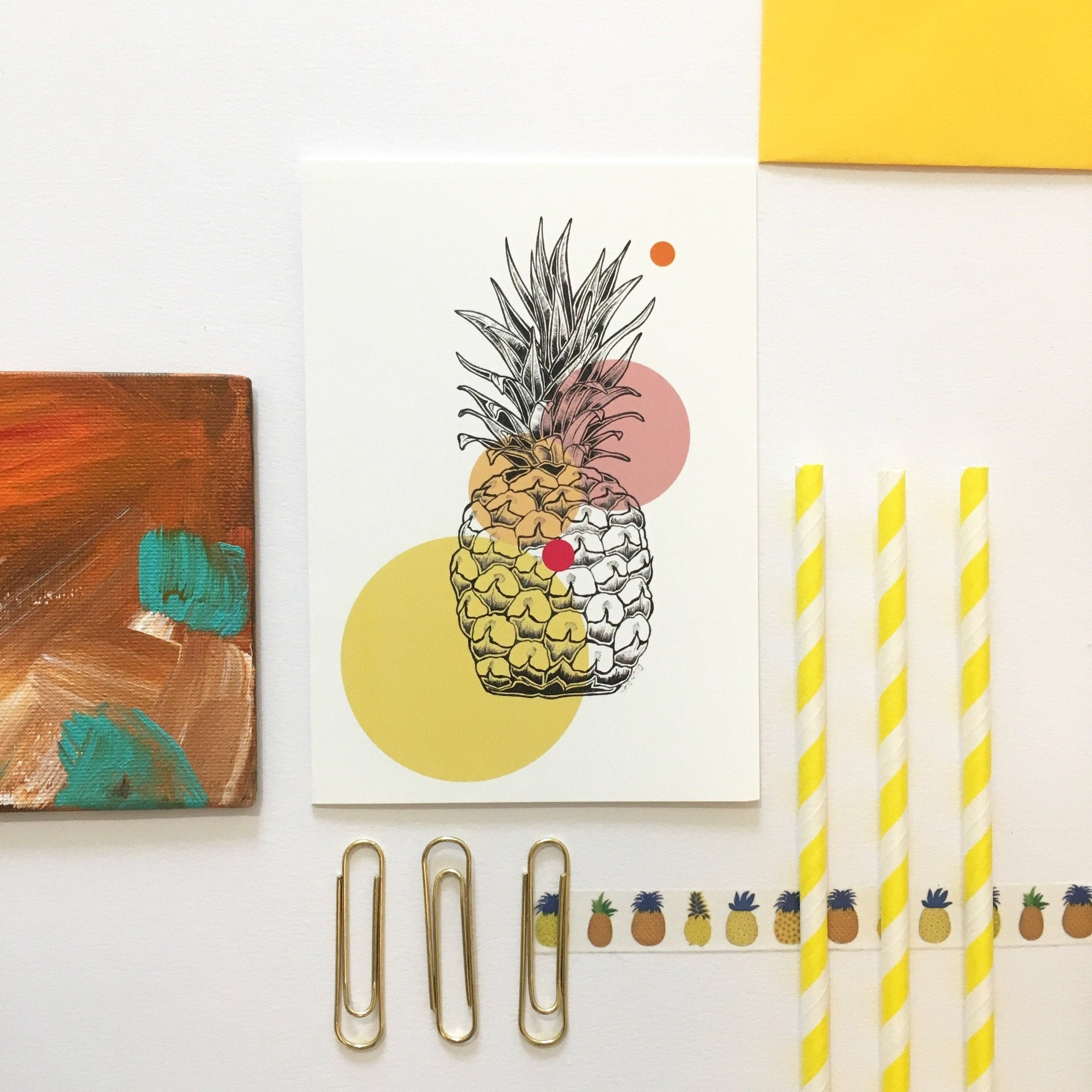 Pop Pineapple Greeting Card
