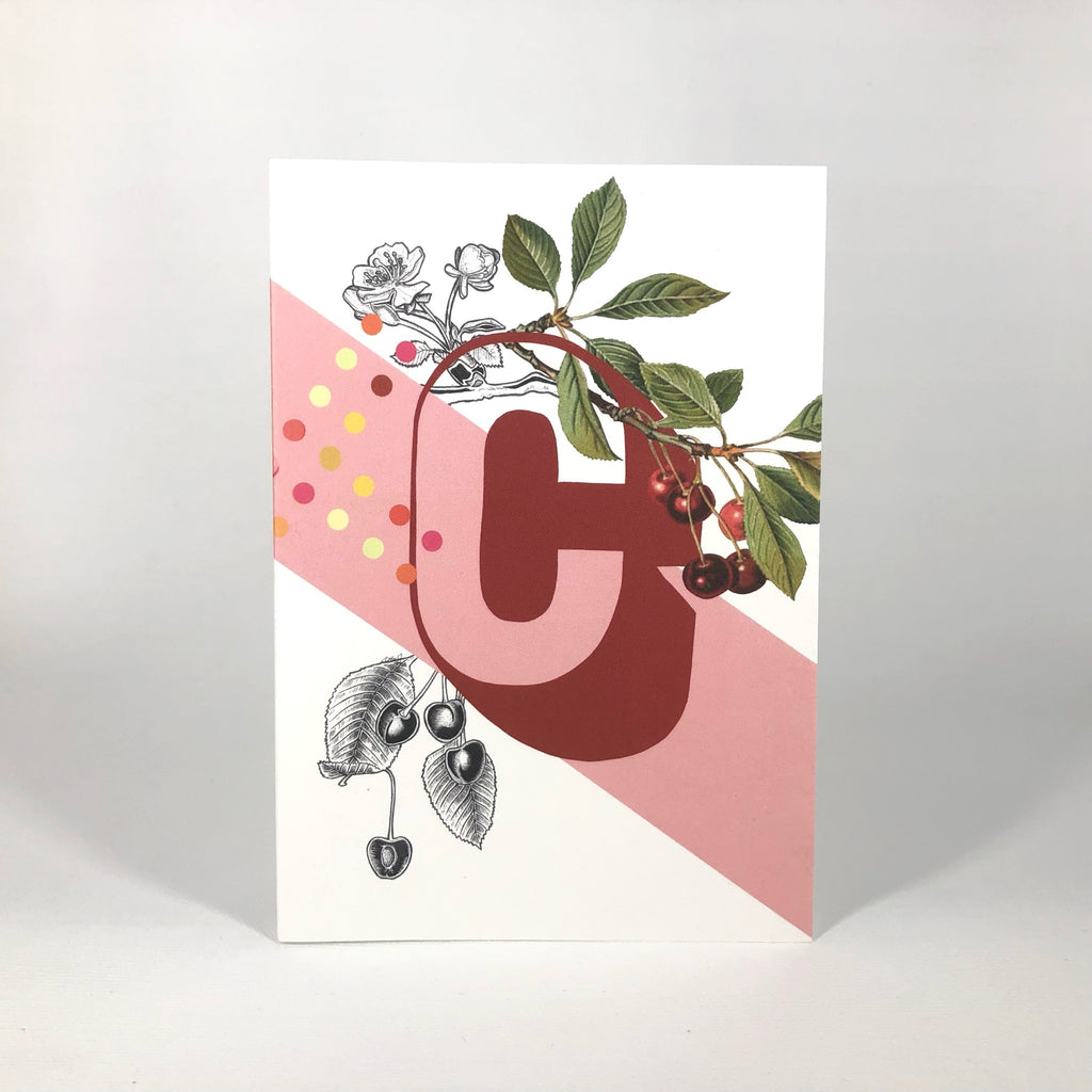 Botanical Alphabet C Greeting Card