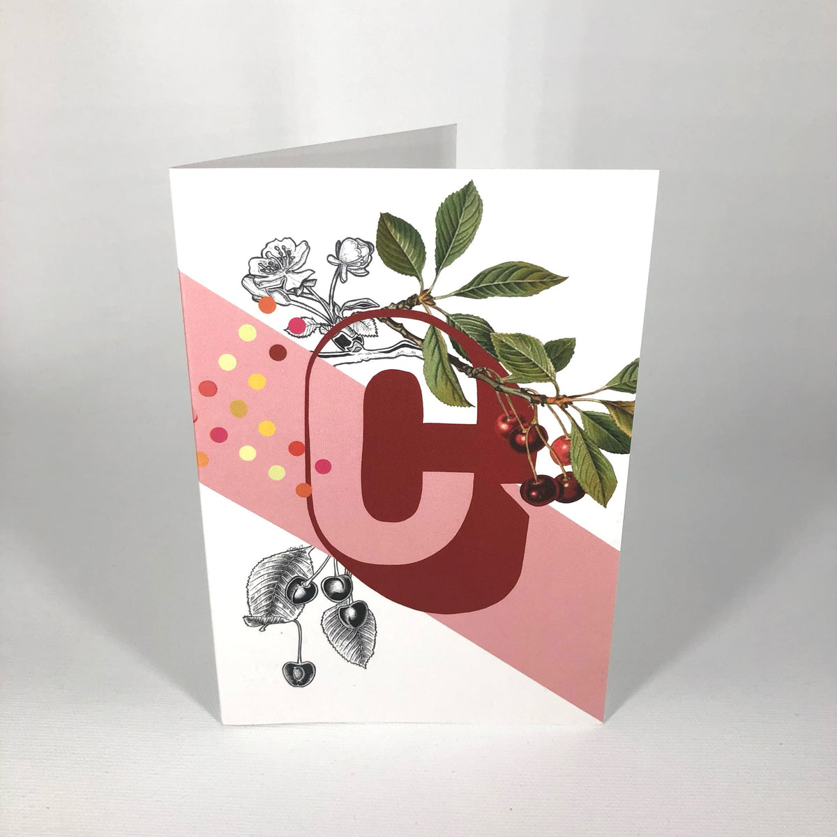 Botanical Alphabet C Greeting Card