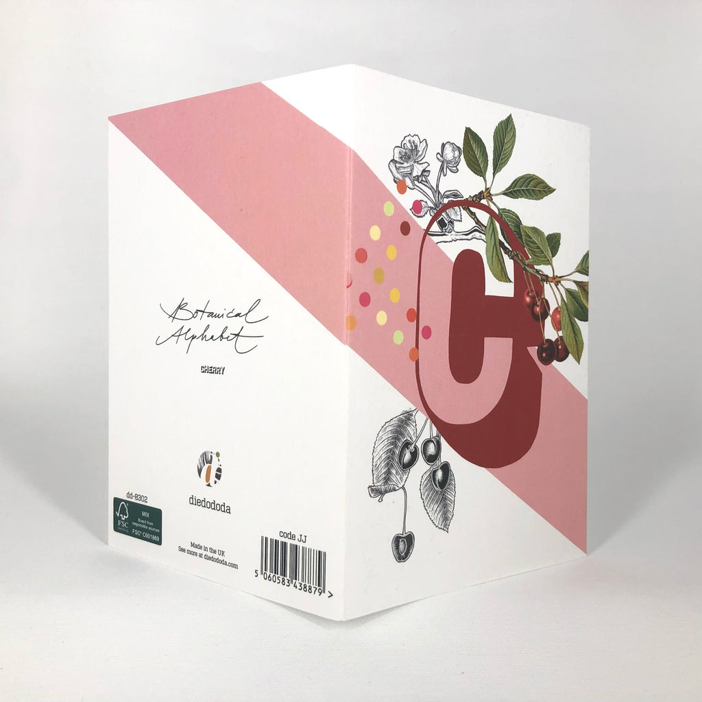 Botanical Alphabet C Greeting Card