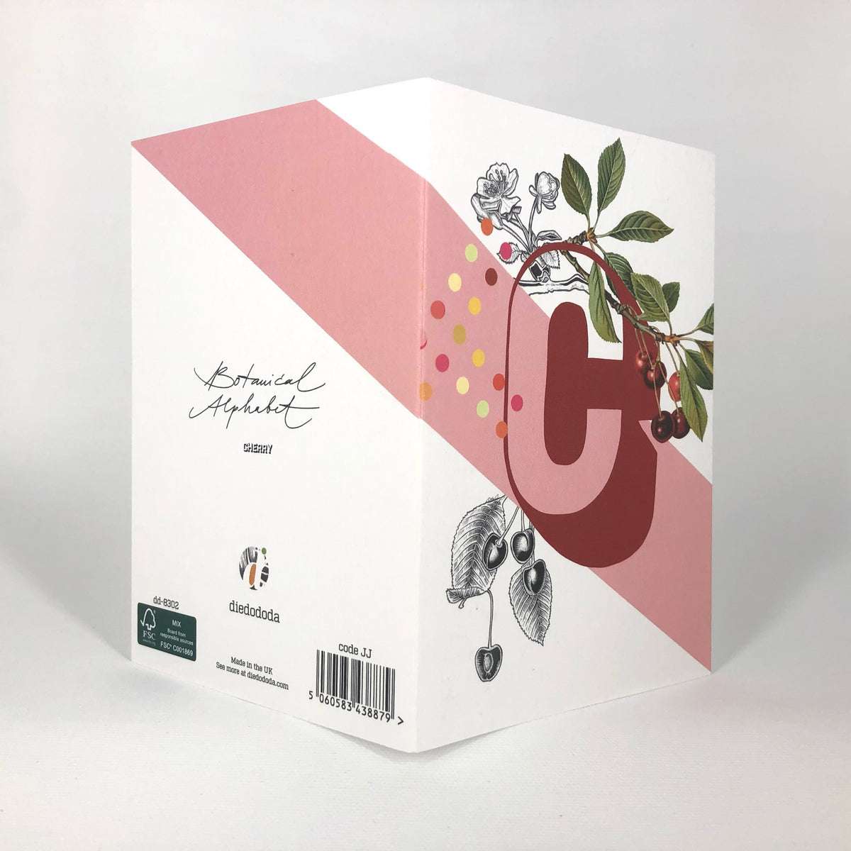 Botanical Alphabet C Greeting Card