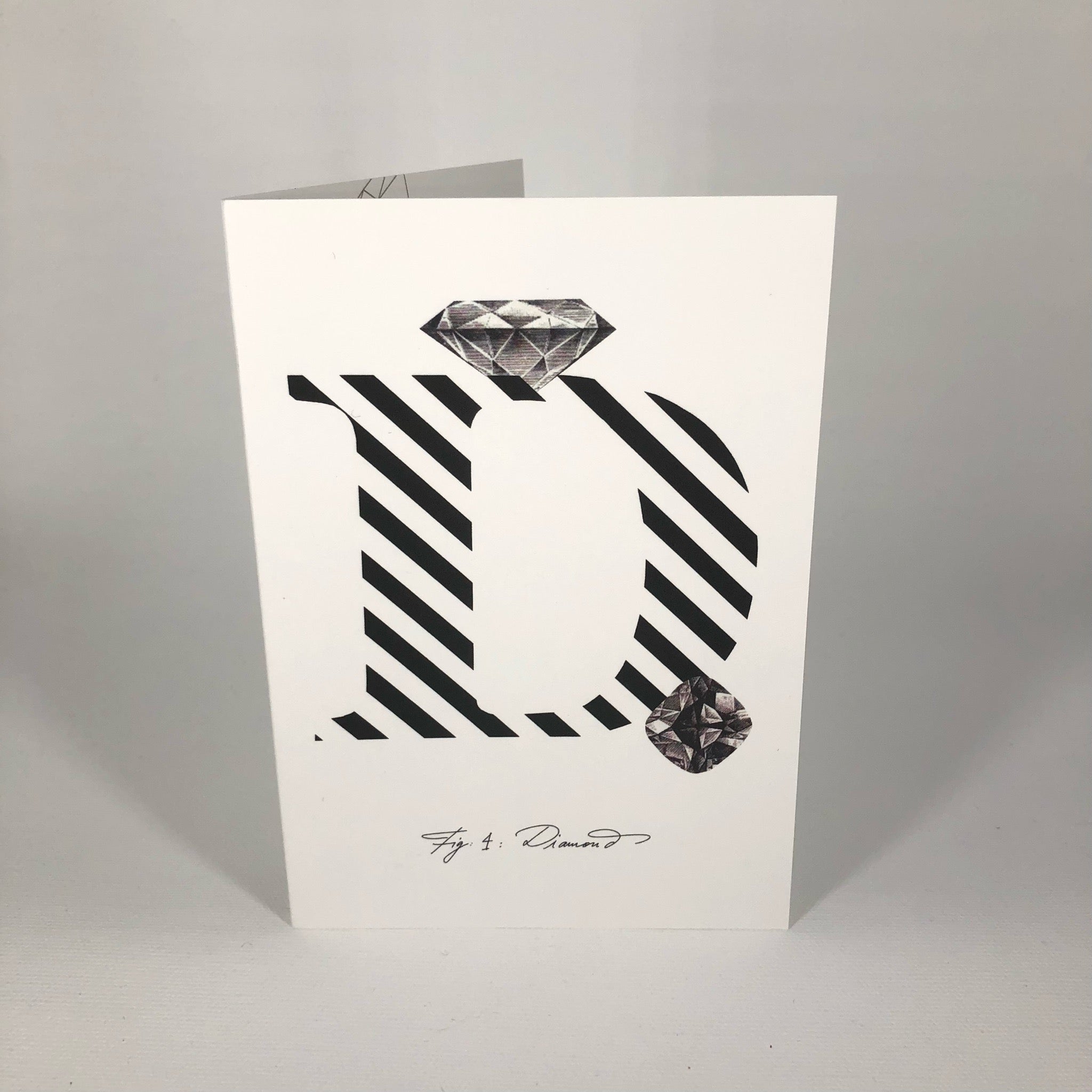 Gemstone Alphabet D Greeting Card