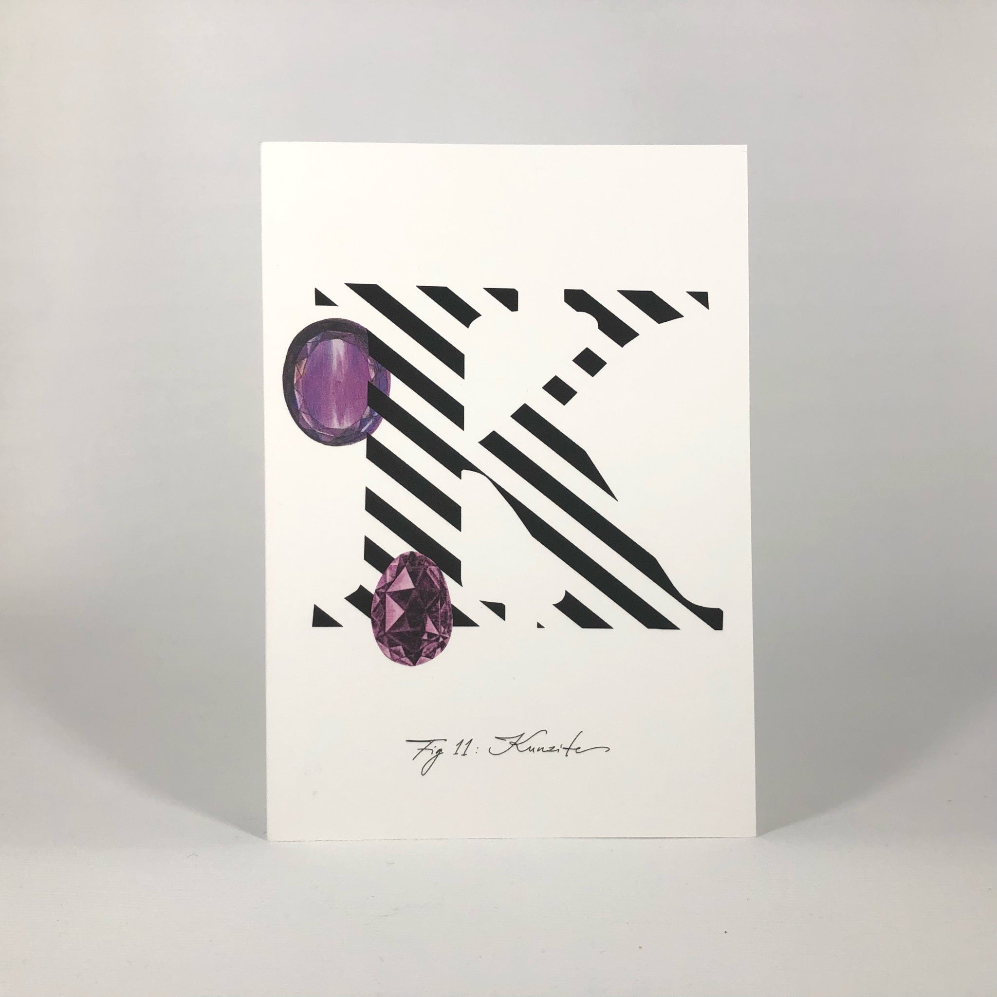 Gemstone Alphabet K Greeting Card