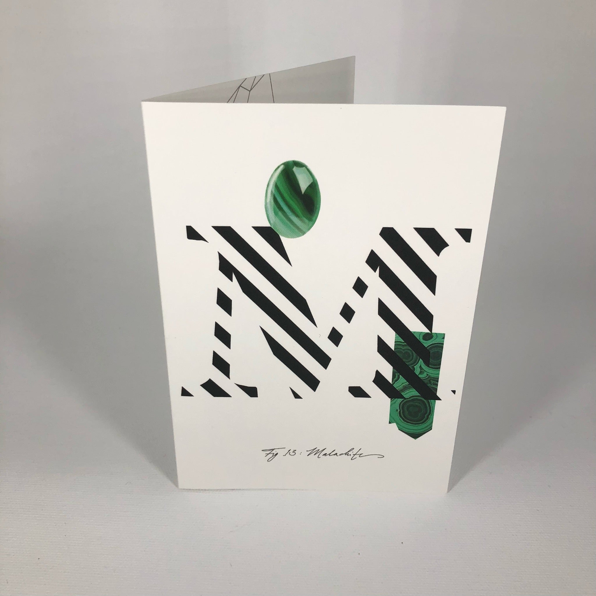 Gemstone Alphabet M Greeting Card
